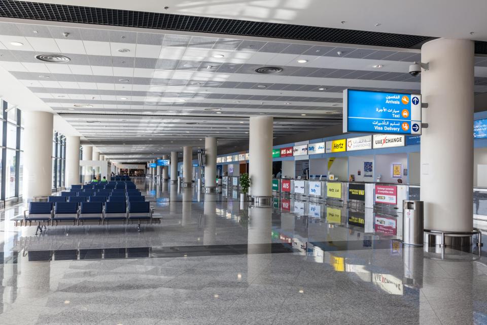 The interior of the Al Maktoum International Airport as it currently is