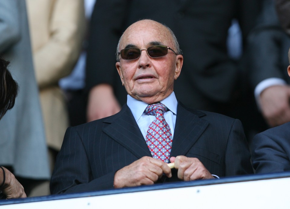 Ex-Spurs ex chief Joe Lewis, pictured in the stands at a football match