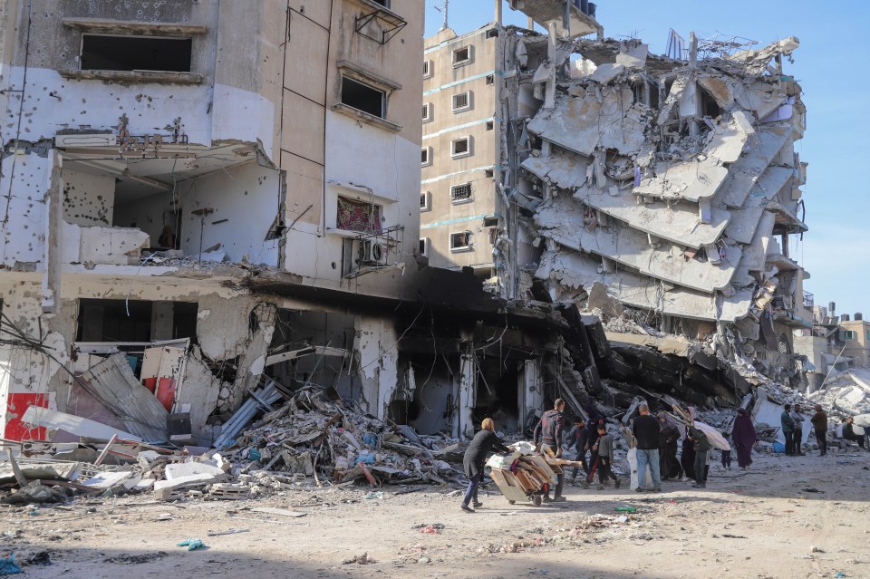 The IDF claimed to have killed around 200 militants. Pictures show the hospital's bombed out remains