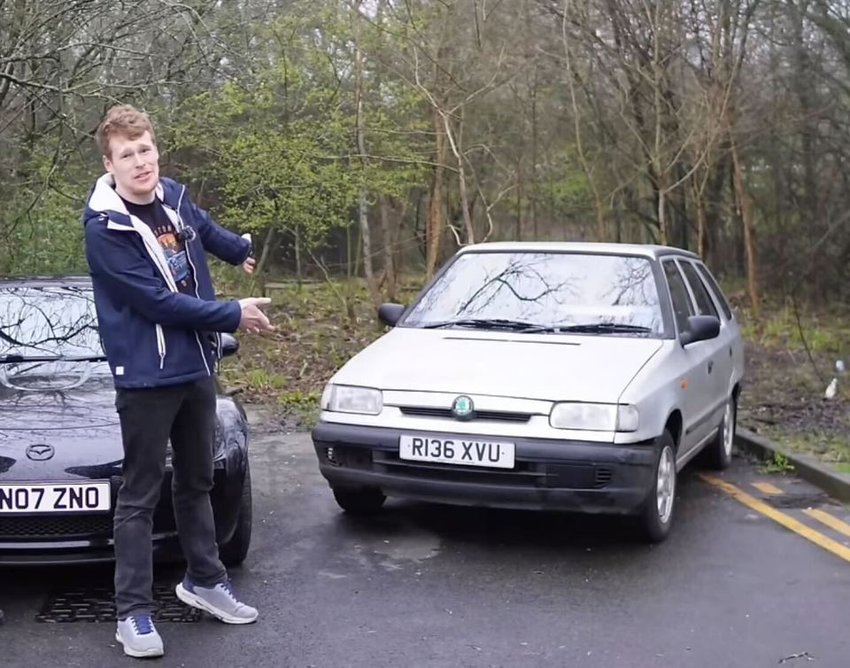 Matt and his '£200 laughing stock' Skoda Felicia