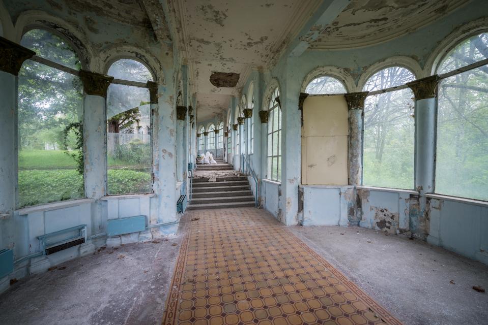 One of the sanatoriums was designed by Georgian architects but build by enslaved Germans from World War 2