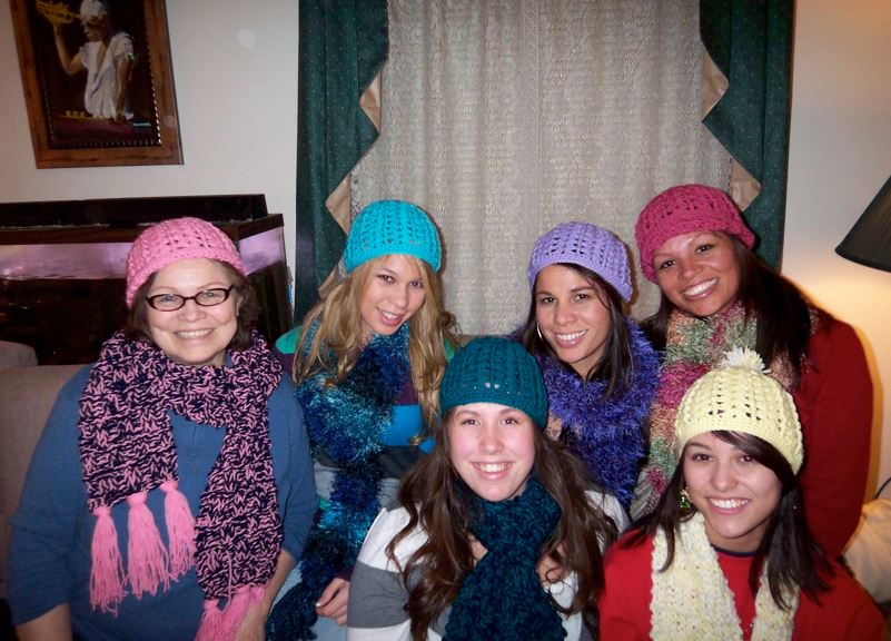 From left to right: Donna-Gail, Natalie’s daughters Shelby and Kelsey, Natalie, Lana, and Lana’s daughter Leilani