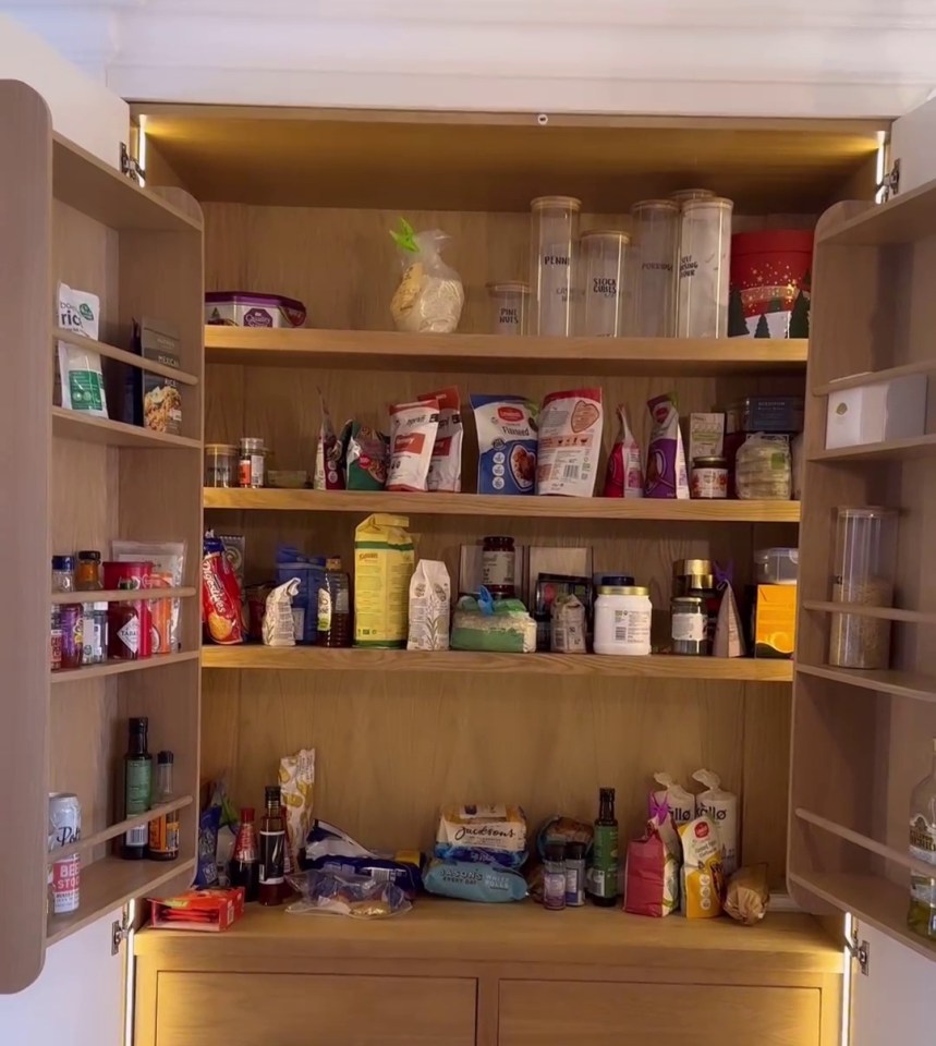 Her massive pantry cupboard needed some TLC