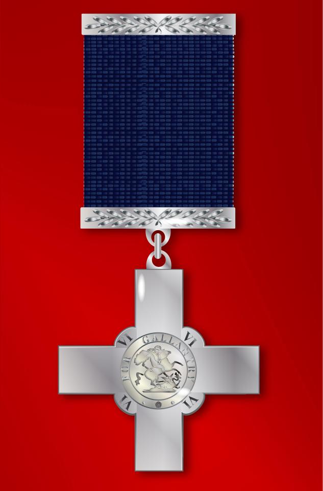 The George Cross is reserved for 'the greatest heroism or the most conspicuous courage in circumstances of extreme danger'