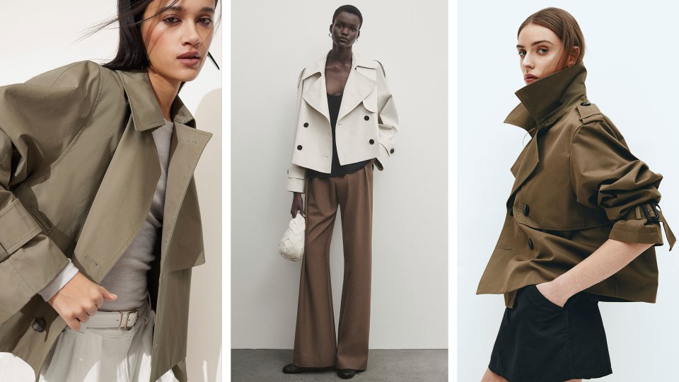 Trench coats have been given a new twist that's here just in time for April showers