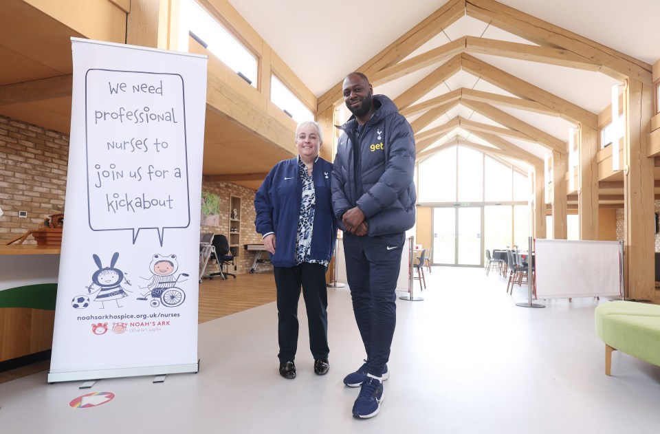 Ledley King meets Sophie Andrews OBE, CEO of Noah’s Ark Children’s Hospice