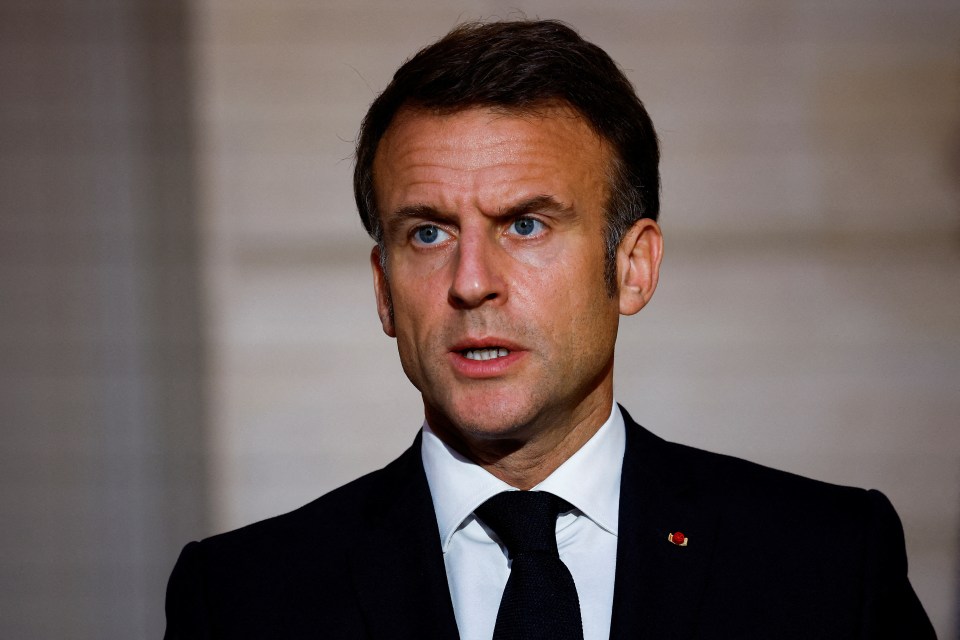 President Macron said the Olympic ceremony could be reduced as a 'precaution'