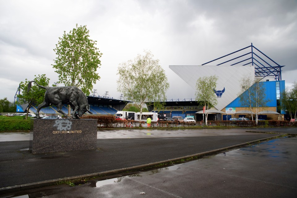 The U's have played at the three-sided Kassam Stadium since 2001