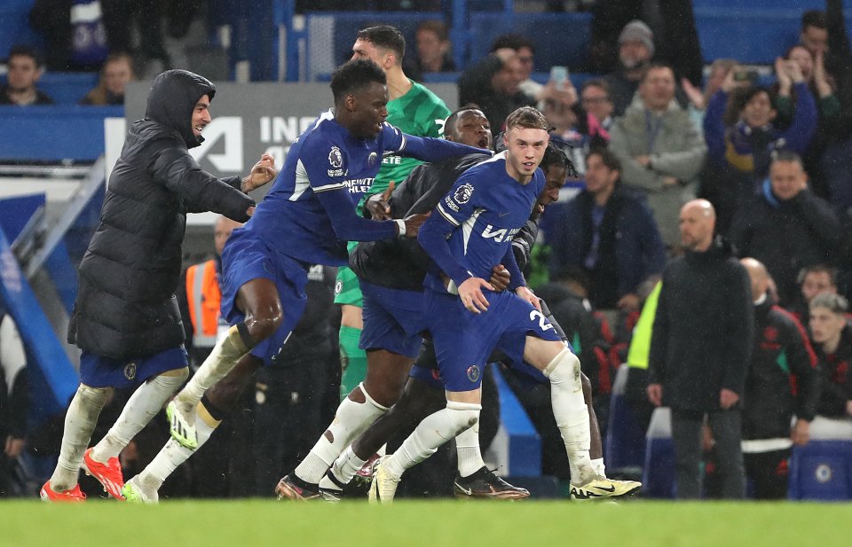 Palmer celebrates his late winner