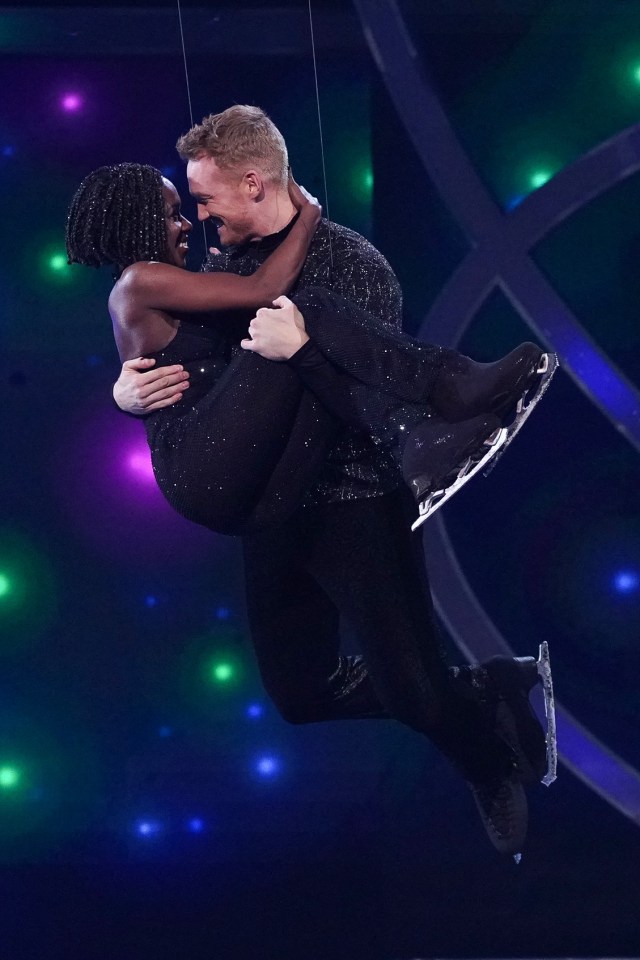 Greg was due to skate in the final with pro Vanessa James