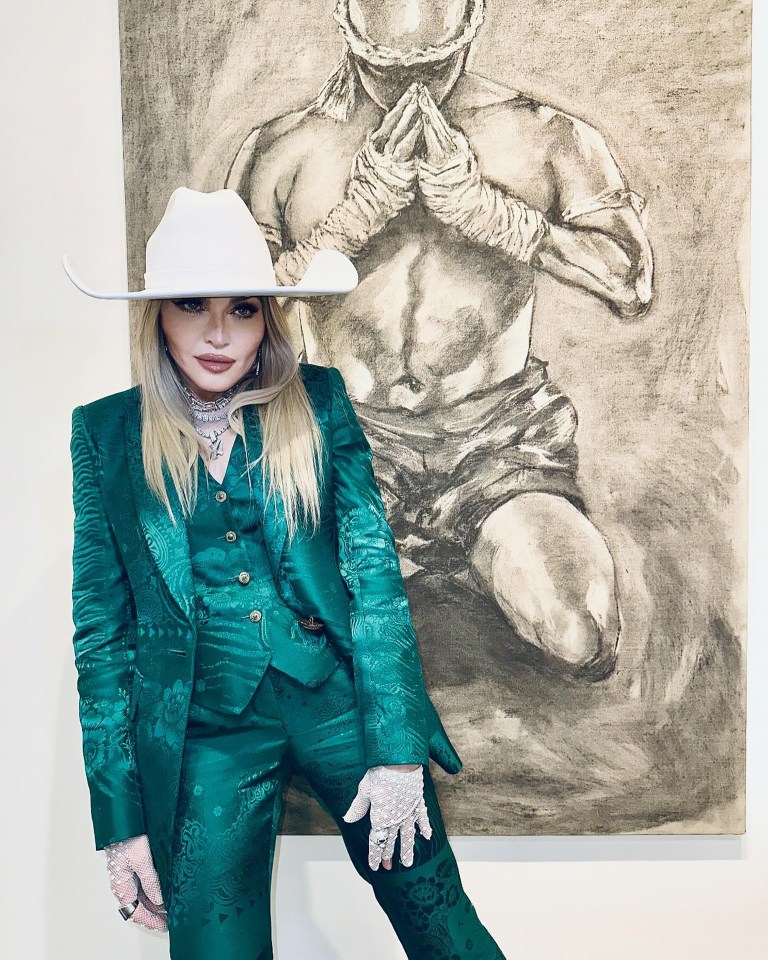 Madonna stole the limelight at her son’s art exhibition in Miami