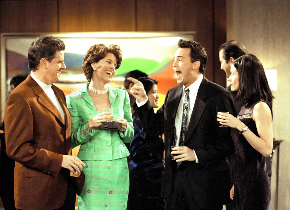 Lise, second left, starred in Friends in 1999