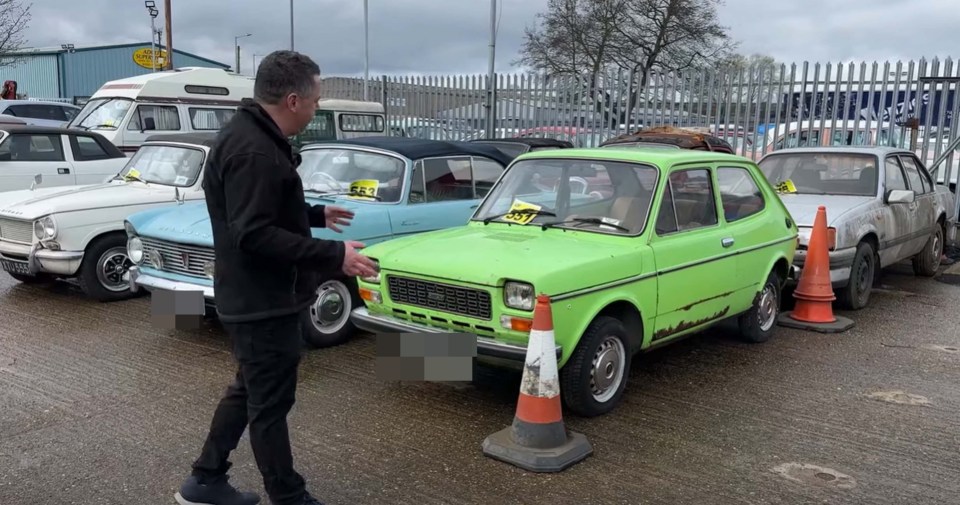 Elton finds the car in the yard of Anglia Car Auctions