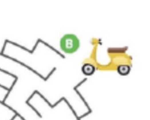 Scooter B is the one that would make it through the maze