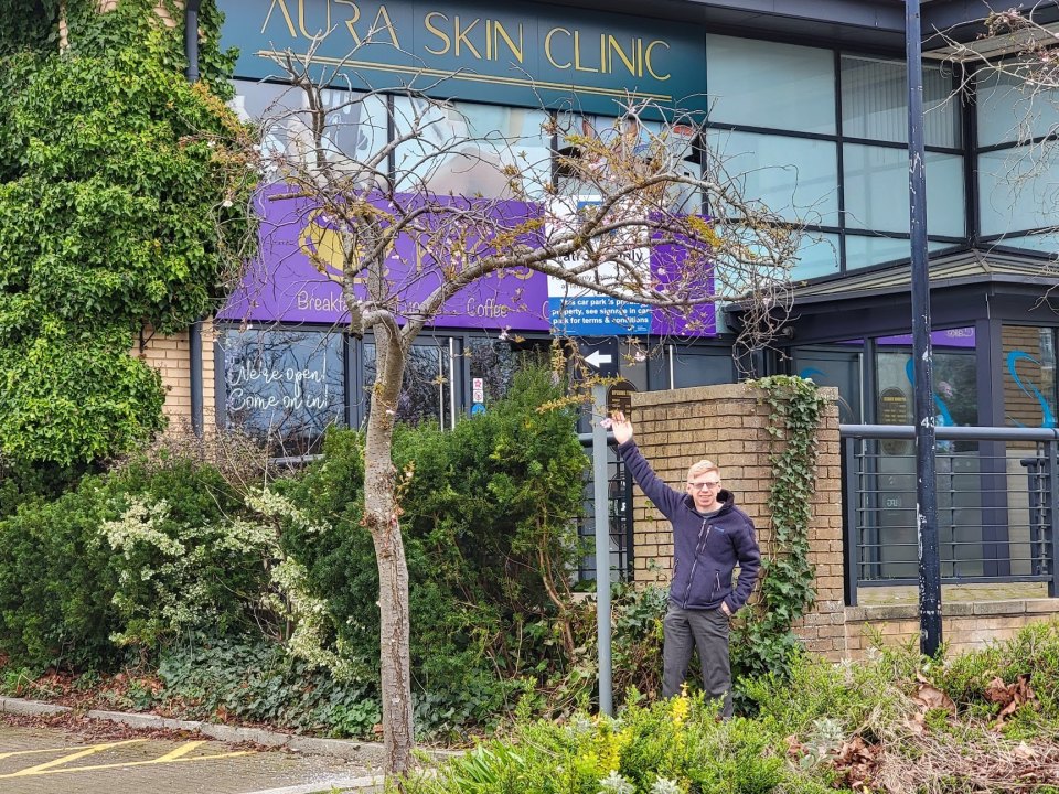 Parkingeye have been slammed for putting up a sign 'hidden' behind a blossoming tree