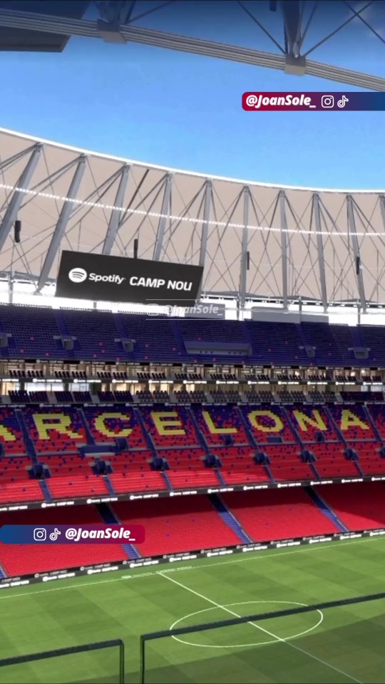 Fresh computer-generated footage and images of the new Nou camp have been released