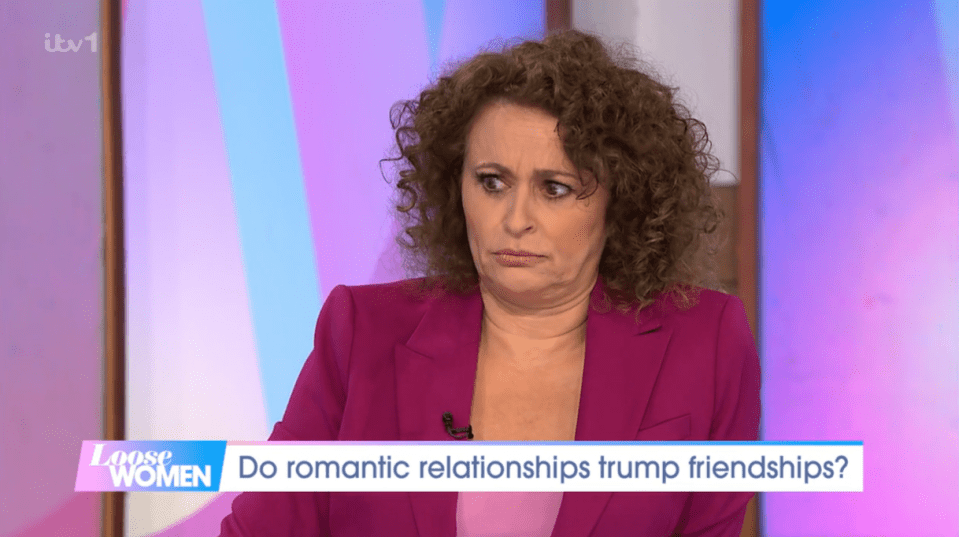 Nadia Sawalha warned her sister off getting married the day before her wedding