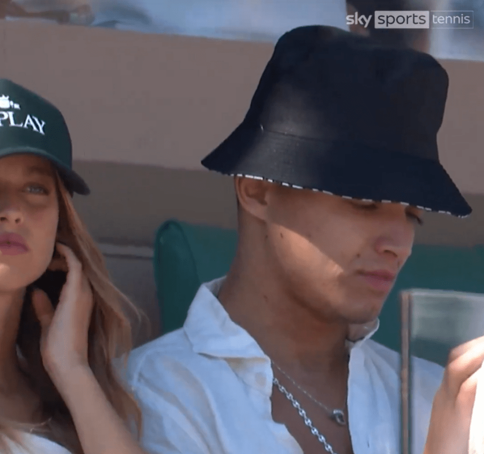 The pair were watching the Monte Carlo Masters final between Stefano Tsitsipas and Casper Ruud