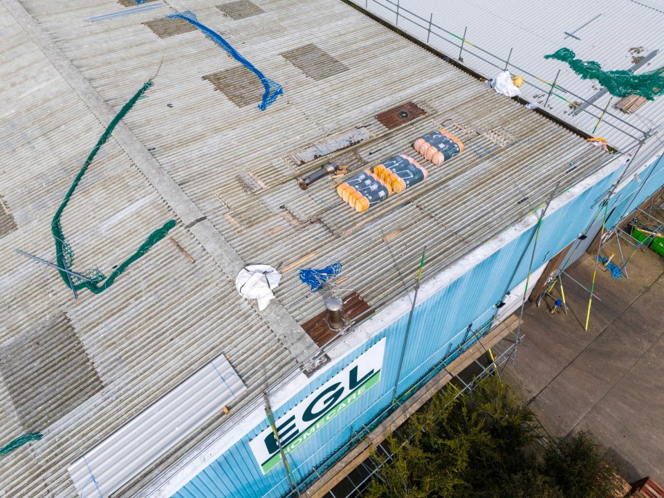 He was on the roof of a warehouse in Essex at the time