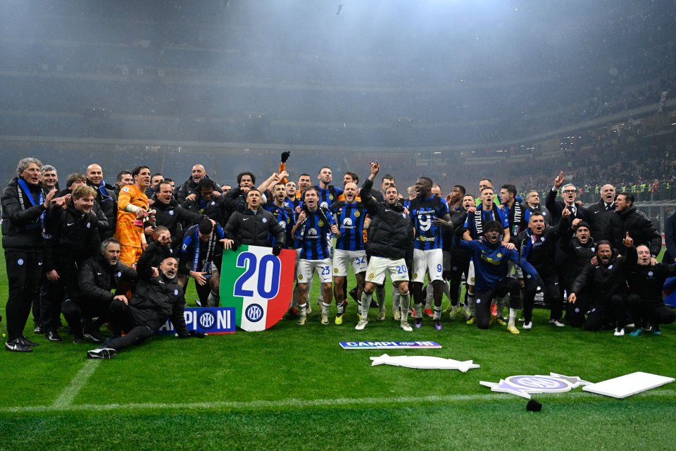 Inter Milan are celebrating a 20th Serie A title after they beat AC Milan last night