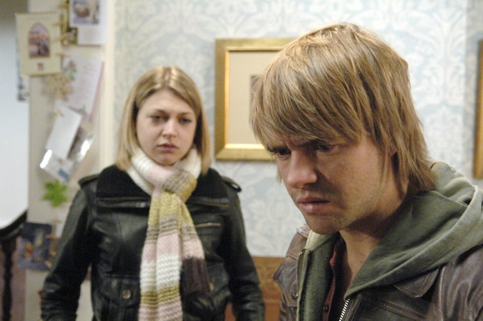 Rupert is married to his Corrie co-star Jenny Platt - seen here during a scene in 2006