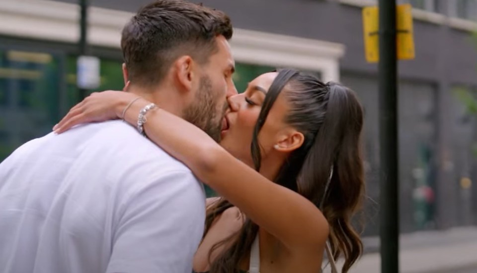 She snogged Adam Collard on Celebs Go Dating