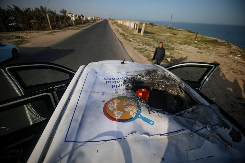 A convoy of World Central Kitchen cars were struck after the aid workers set out to deliver food to Palestinians in Gaza