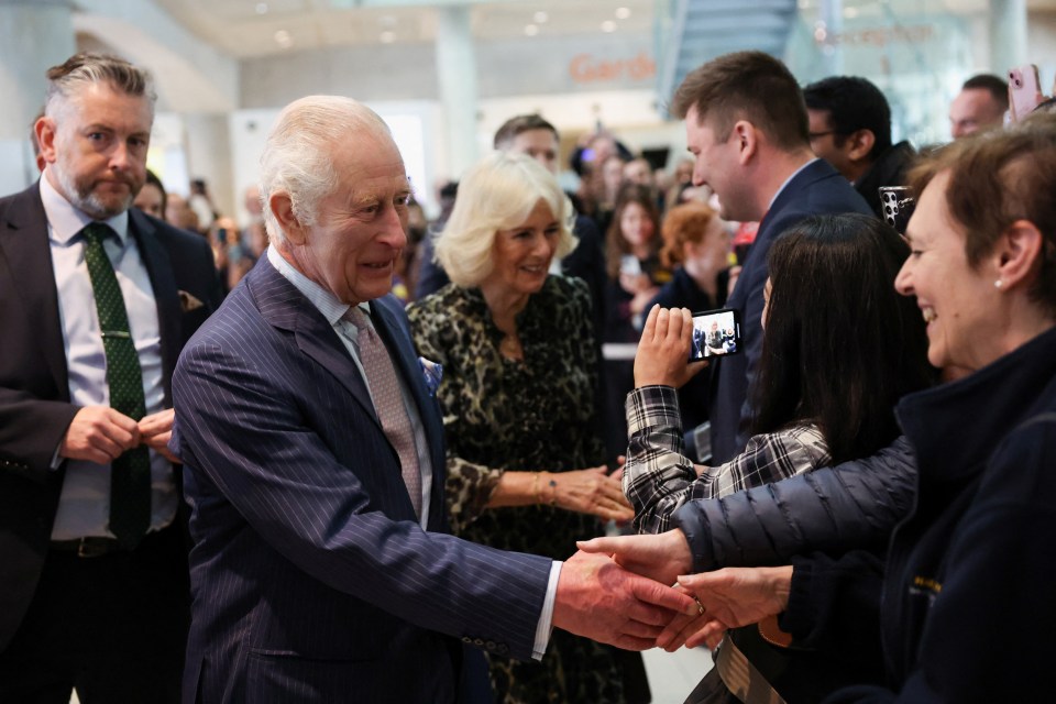 King Charles chatted to individuals about the importance of early diagnosis and highlight some of the innovative research which is taking place at the centre