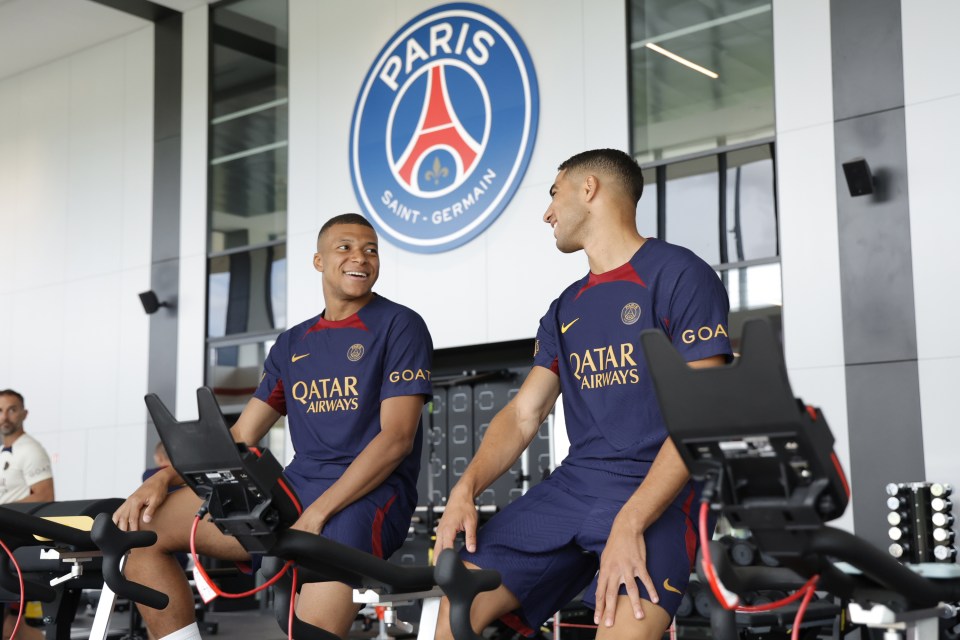 Mbappe has put in plenty of gym work