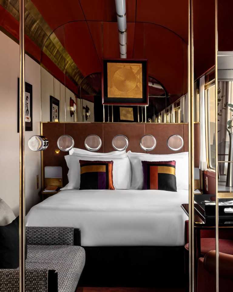 There are 12 deluxe cabins onboard La Dolce Vita Orient Express