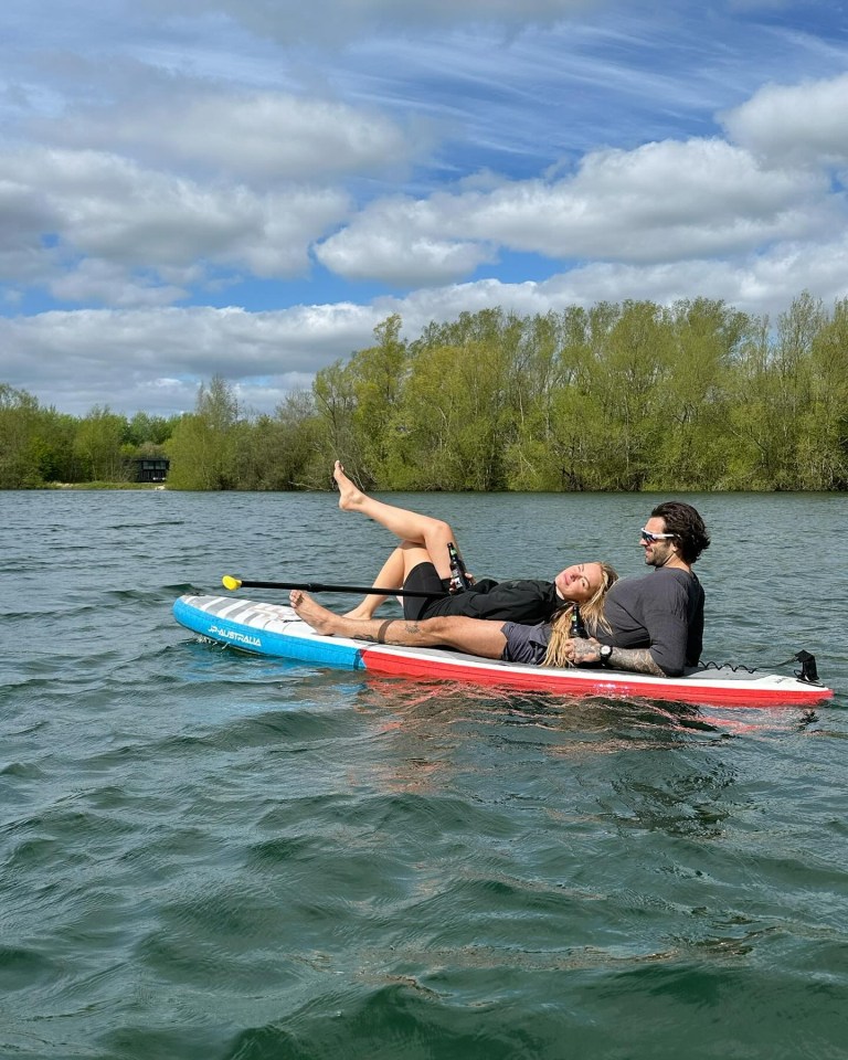 The couple could not look more blissful than here