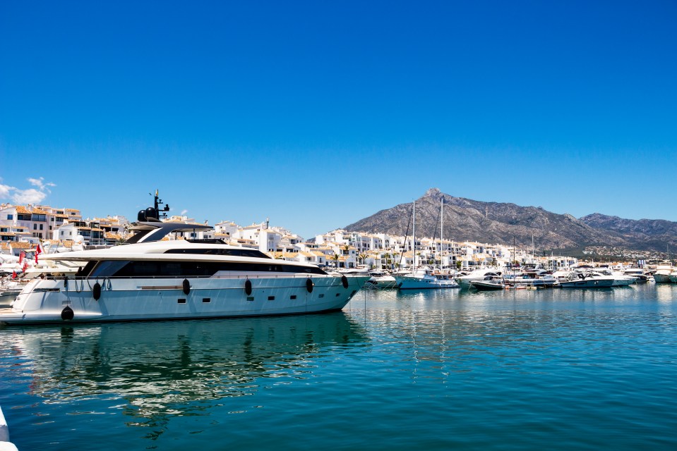 Marbella has unmatched crystal waters and shimmering ocean views, pictured Puerto Banus