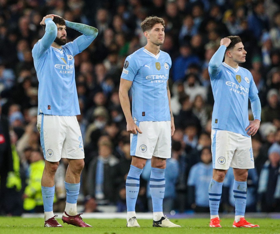 Man City were eliminated from the Champions League after losing to Real Madrid