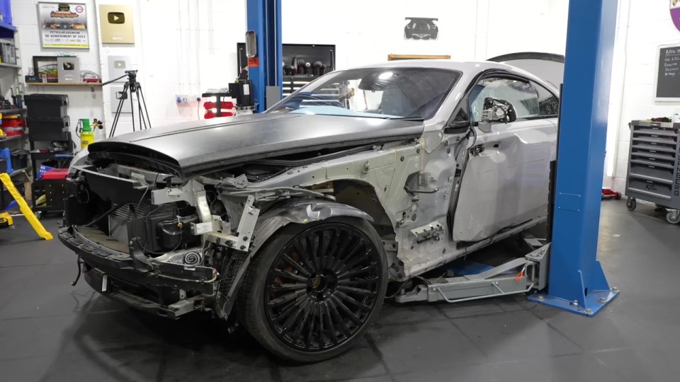 Marcus Rashford's severely damaged Mansory Black Badge Wraith