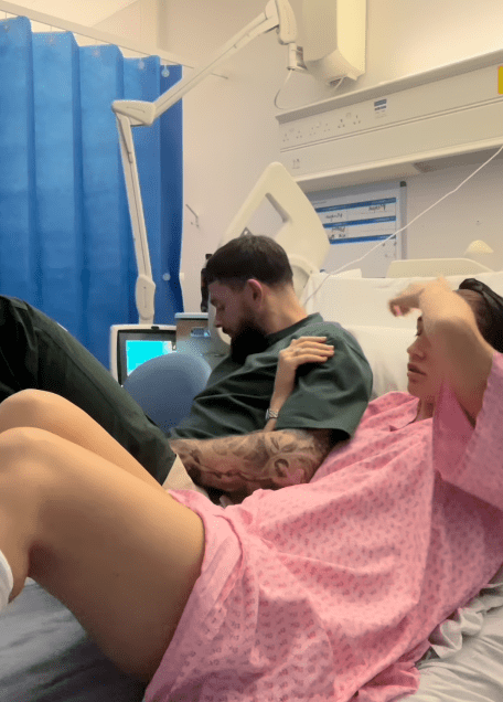 The ex-Towie star says she was hospitalised for five days while undergoing fertility treatment