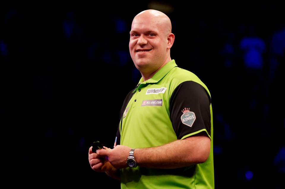 Michael van Gerwen has given Owen Bryceland, 10, some brutal advice