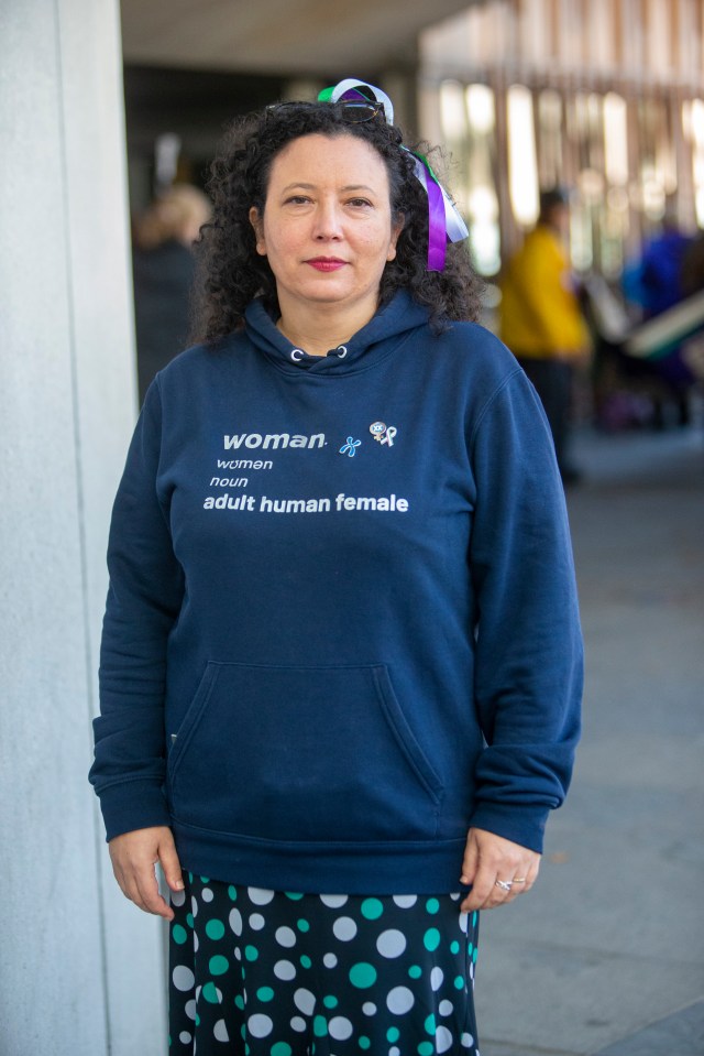 06OCT22 Maya Forstater. Demonstrators from For Women Scotland (FWS) outside the Scottish Parliament this morning for a rally in opposition to the proposals, claiming the controversial transgender plans are putting women's rights 'in crisis'.