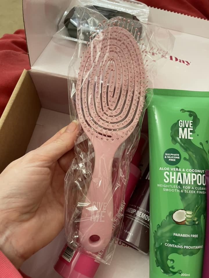 This hair brush was included in one shopper's bundle