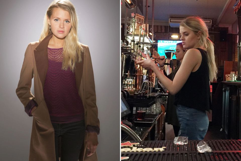 Lucy Beale actor Hetti Bywater was spotted pulling pints in London