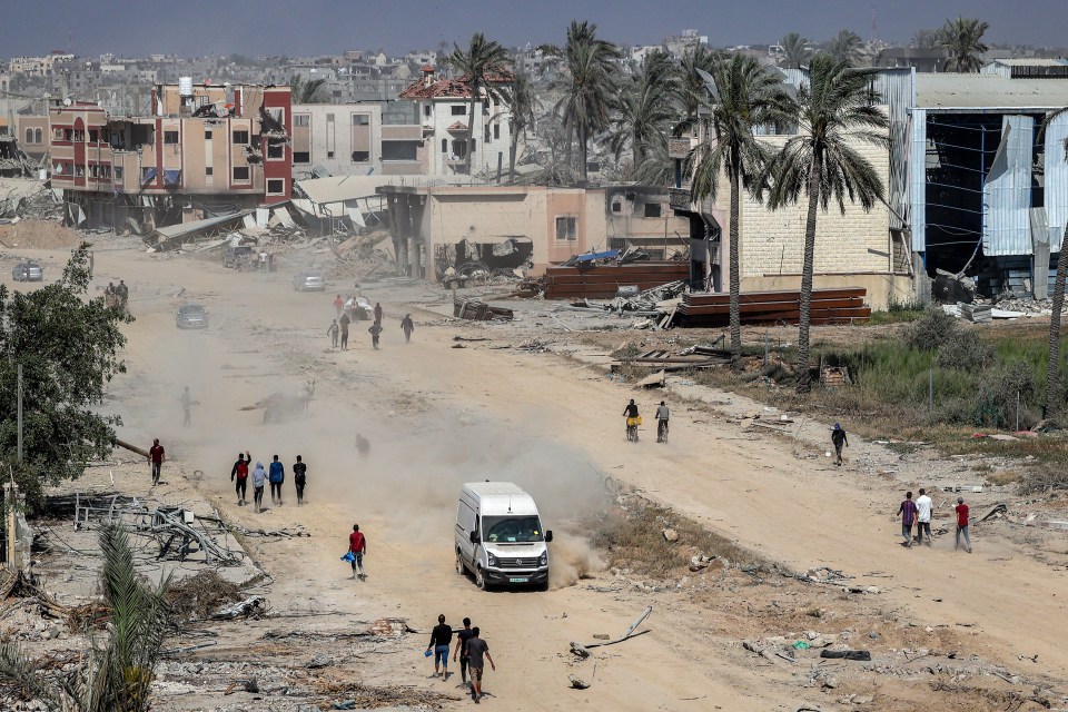 Apartment blocks were reduced to piles of rubble as families discover the full extent of the devastation