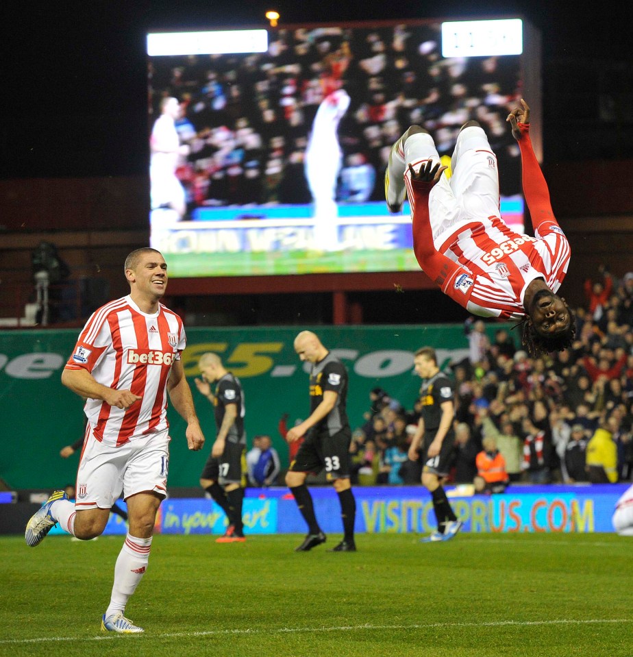 Kenwyne Jones once put his head through a ceiling during a training ground exercise