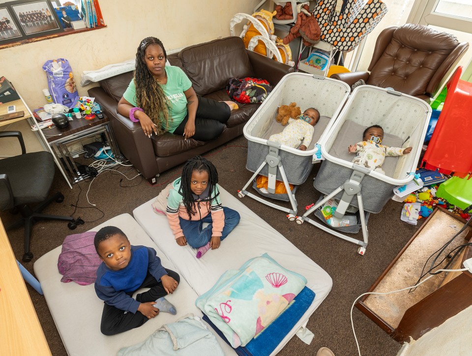 Divine Doti is stuck in a tiny flat with her two sets of twins