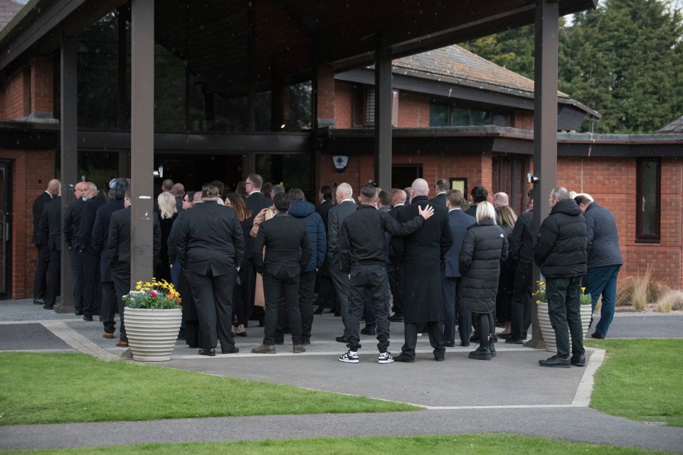 Hundreds of mourners gathered to say their farewells