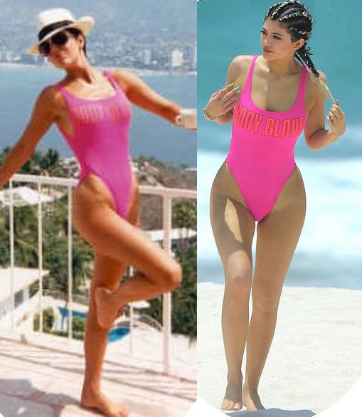 Kris Jenner has her pink bikini stolen by daughter Kylie