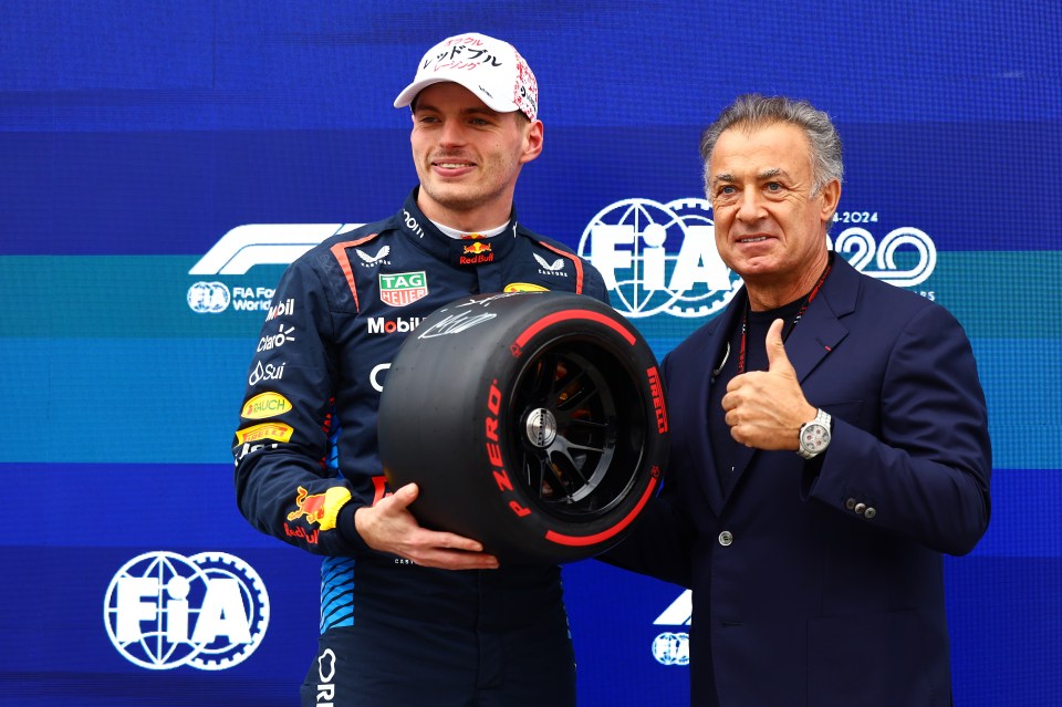 Max Verstappen claimed pole in Japan