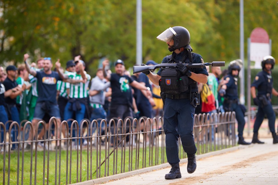 Spanish police will stretch their operation into Wednesday's game between Atletico Madrid and Borussia Dortmund in the capital