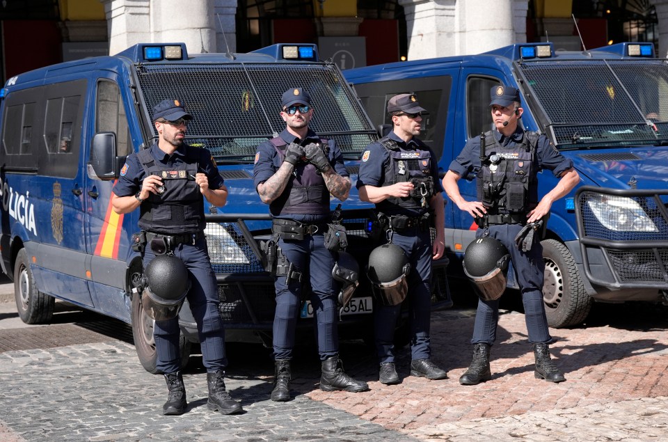 Police are on alert in the Spanish capital following the threats