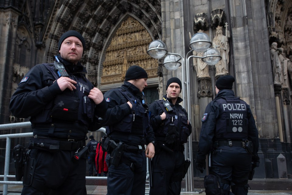 One of the thwarted plots saw cops protect the Cologne Cathedral on Christmas Eve last year from terror suspects