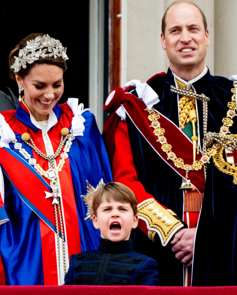 The youngster made his parents laugh at King Charles's Coronation