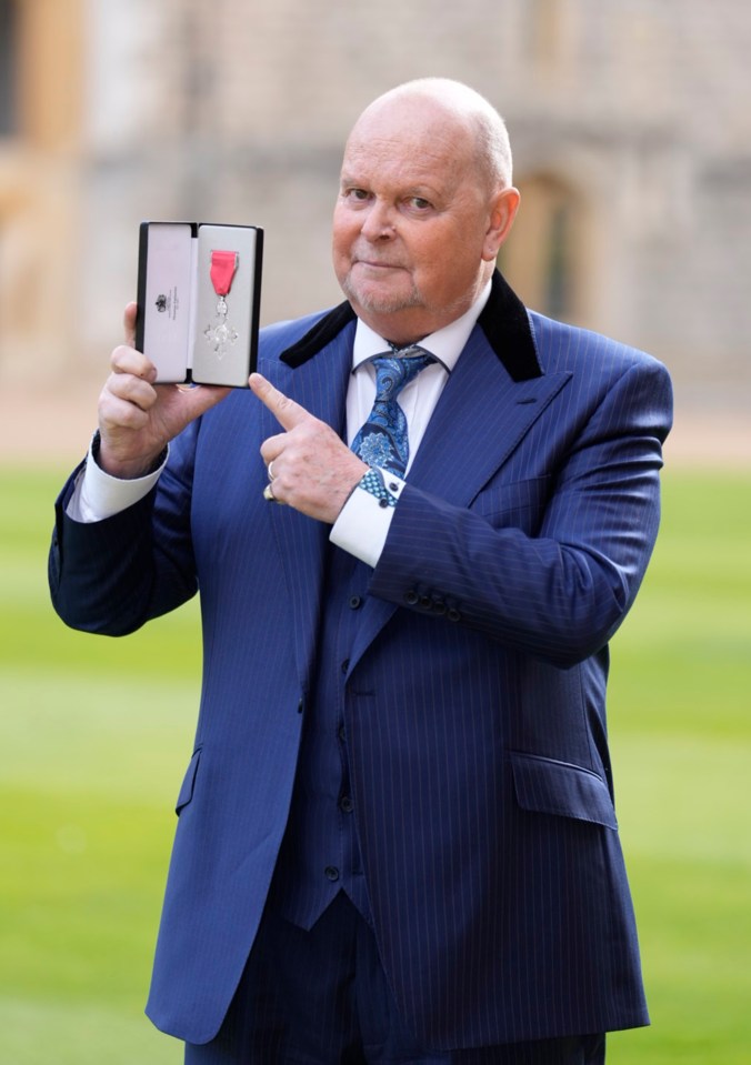 James received his honour at Windsor Castle on Wednesday